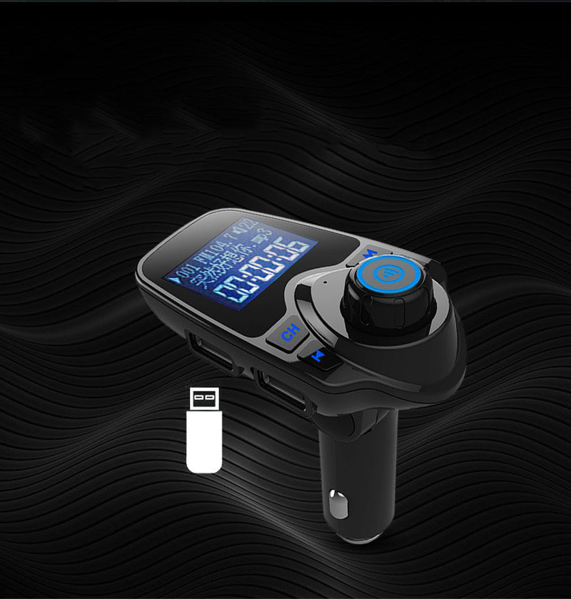 Bluetooth Car FM Transmitter & Charger with Hands-Free Calling