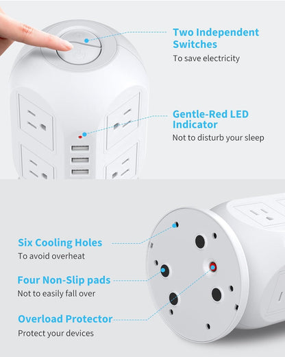 Tower Surge Protector Power Strip